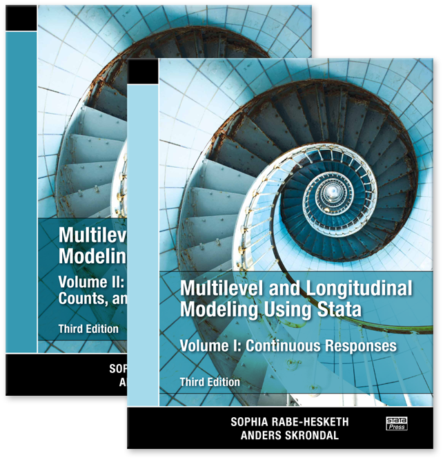  Multilevel and Longitudinal Modeling Using Stata, 3rd Edition (Vol 1 and 2)